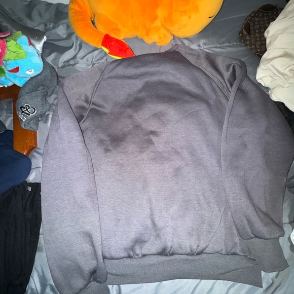 Gray Hoodie with Graphic Design - Picture 2 of 3